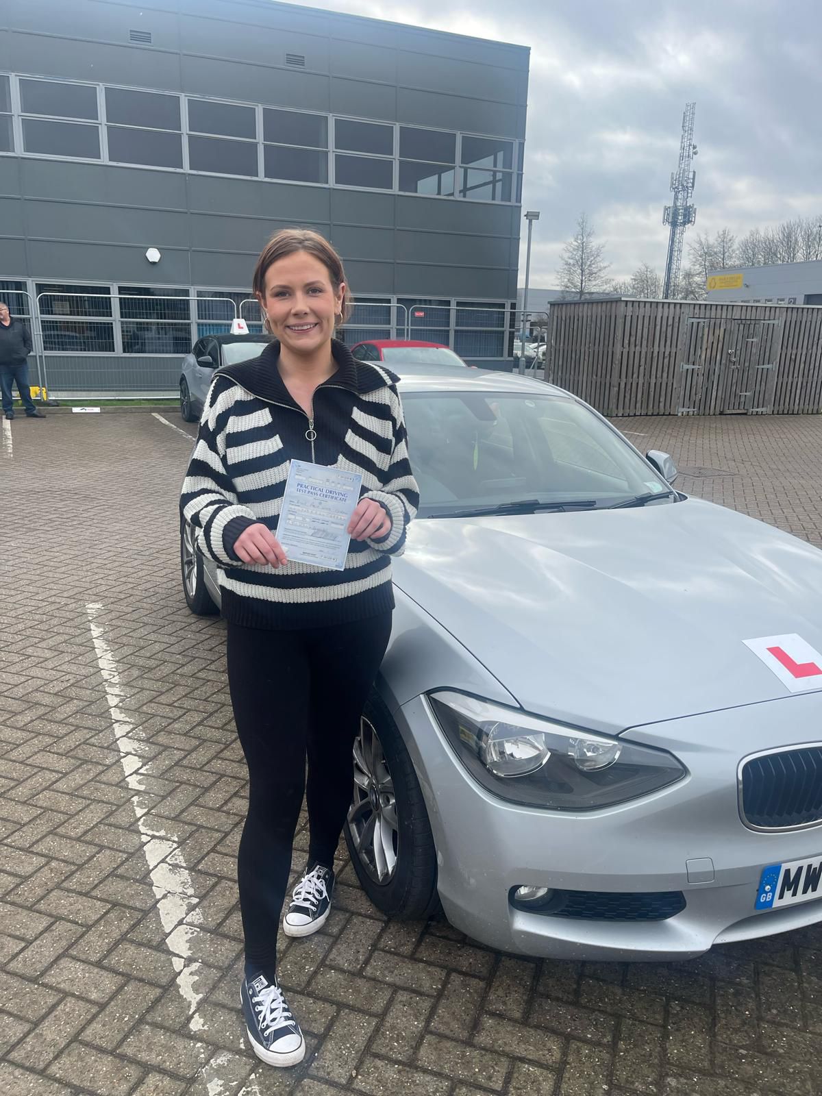 Passed student 4 celebrating their driving test success